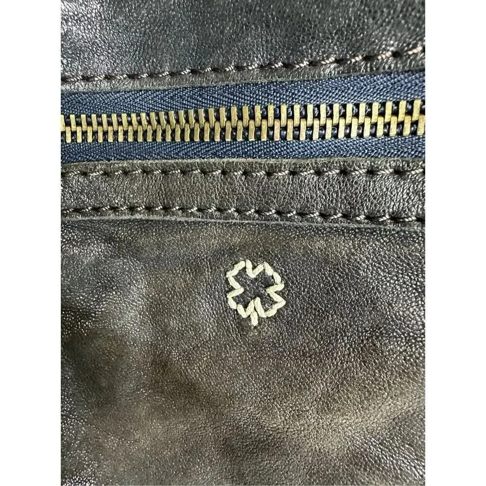 Lucky Brand Black Italian Lamb Leather Shoulder Crossbody Bag